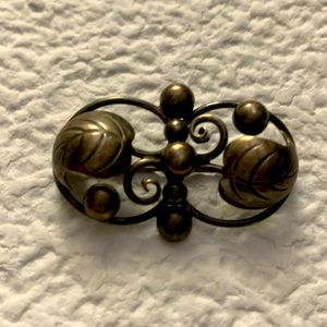 Vintage Modernist Sterling Silver Herman Siersbol Denmark Mid Century Pin